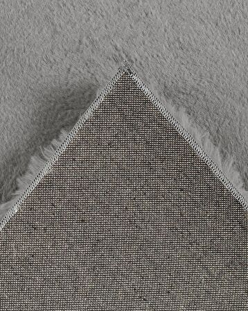 Jassrug Fuzzy Kürk Halı 200x290 Gri