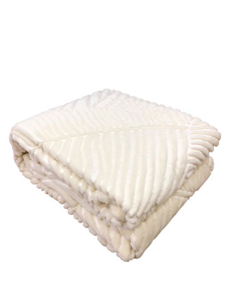 Merinos Embos Elegans Tek Kişilik Kalın Kutulu Battaniye 160 x 220
