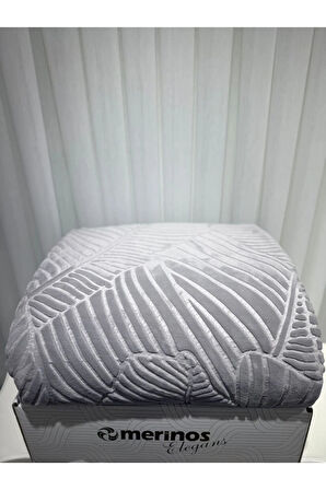 Merinos  Elegans Çift Kişilik Battaniye - Gri