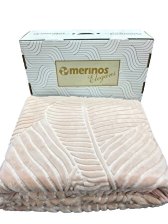 ELEGANCE EMBOSS TEK KİŞİLİK BATTANİYE PUDRA