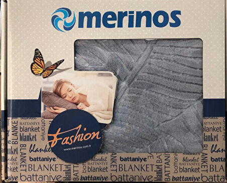 Merinos Fashion Embos Tek Kişilik Battaniye 155 x 215