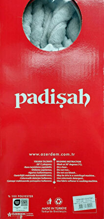 Padişah Embos Kutulu Çift Kişilik Vizon Battaniye (220x240)-Gri