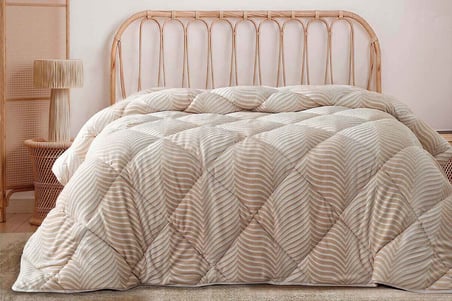 Merinos Fashion Yorgan 195X215 Side Bej