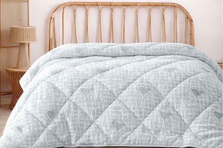 Merinos Fashion Yorgan 195X215 Ever Buz Mavi