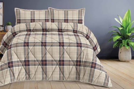 Merinos Comforter Yorgan Seti 220X240 Niko Bej