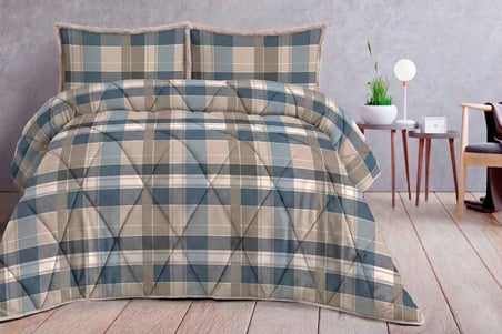 Merinos Comforter Yorgan Seti 220X240 Stephane Mavi