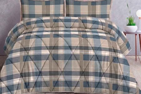 Merinos Comforter Yorgan Seti 220X240 Stephane Mavi