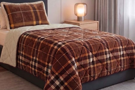 Merinos Comforter Yorgan Set 160X240 Anna Kahve