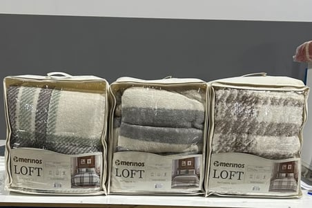 Merinos Loft 3 Parça Battaniye Seti Anna Mint