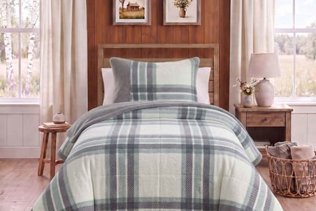 Merinos Loft 2 Parça Battaniye Seti Anna Mint