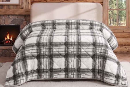 Merinos Loft Yorgan 195X215 Volante Antrasit