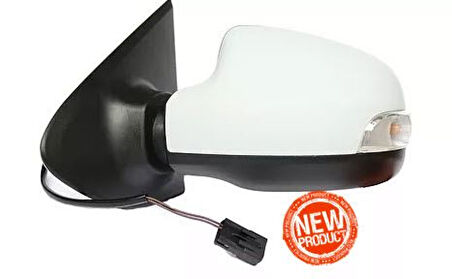 Renault Dis Dikiz Aynası Sol Mekanık Sinyallı Astarlı Clio Symbol 13> - Tursan T2179