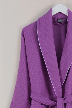 Varol Dama Serisi Şal Yaka Pike Bornoz Sabahlık