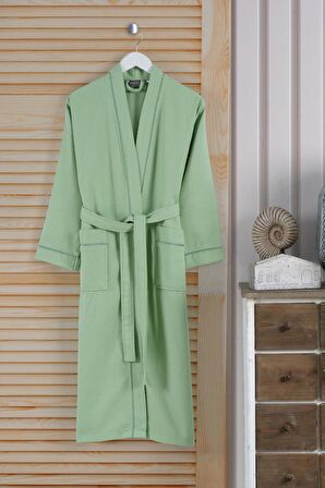 Varol Dama Serisi Kimono Yaka Pike Bornoz Sabahlık
