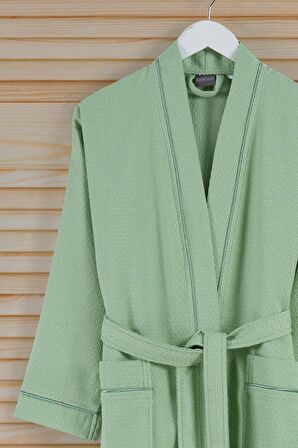 Varol Dama Serisi Kimono Yaka Pike Bornoz Sabahlık