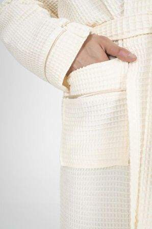 Varol Kaos Serisi Şal Yaka Pike Bornoz Sabahlık