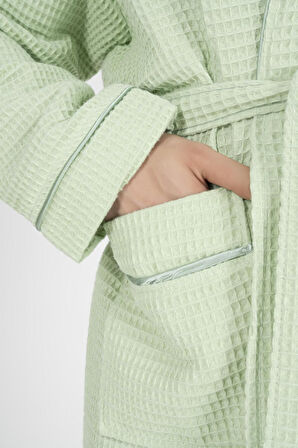 Varol Kaos Serisi Şal Yaka Pike Bornoz Sabahlık