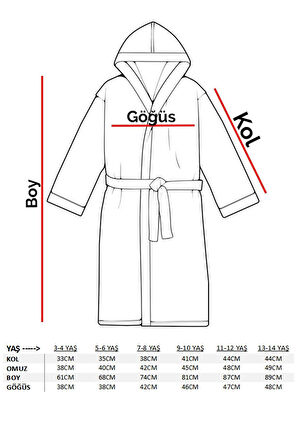 Varol Bambu Nakışlı Çocuk Bornozu - M.Craft