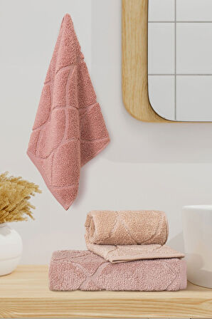 Varol Voli Serisi Micro Cotton 30x50cm 3 Lü Havlu Seti