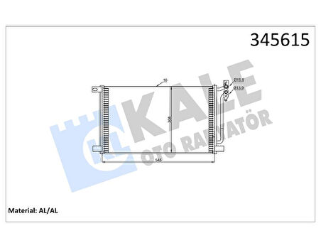 Bmw Klima Radyatoru Bmw E46  X3 E83 Dizel - Kale 345615