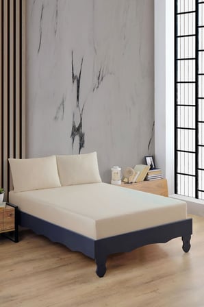 Varol Ranforce %100 Pamuk Çarşaf Takımı - KAHVE - 100X200CM