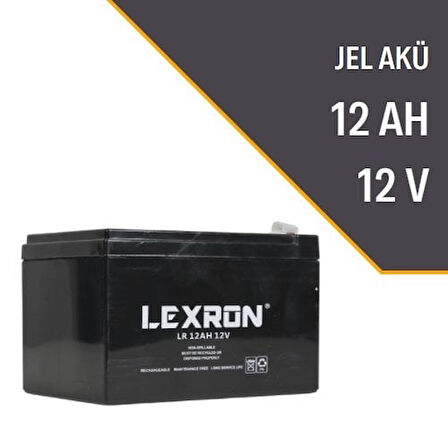 LEXRON 12AH 12V KURU TİP AKÜ LXR12