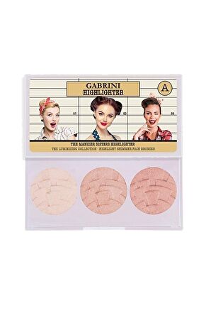 Gabrini 3'lü Aydınlatıcı Paleti - Highlighter A