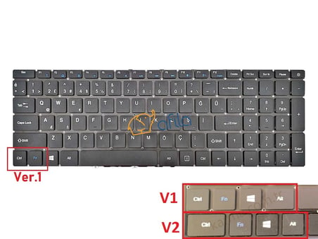 i-Life Zed Air CX3, CX5 Notebook Klavyesi, Laptop Tuş Takımı (Siyah TR) / Ver.1