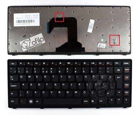 Lenovo ideaPad S300, S400, S400T, S400U, S405, S415 M30-70 Notebook Klavyesi, Siyah TR NSK-BC6SC
