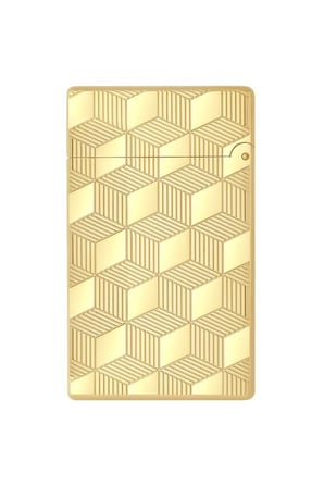 Initial Guilloche Gold Düz İşlemeli Puro Çakmağı 20841 - TR7475