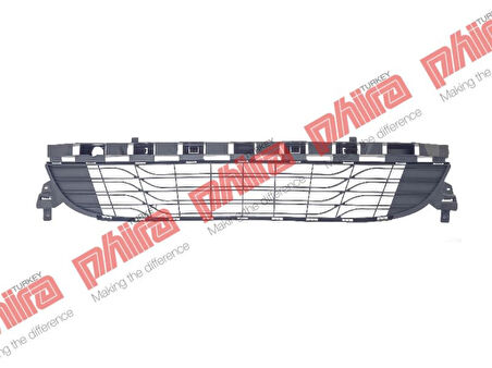 Renault Tampon İzgarası On Orta Siyah Megane III 08> - Phira Mg-08110
