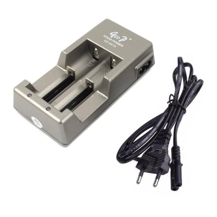 GD-847A 18650 14500 3.7V Çift Yuvalı Pil Şarj Cihazı
