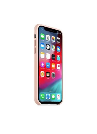 Iphone X-Xs Apple Logolu Lansman Silikon Kılıf