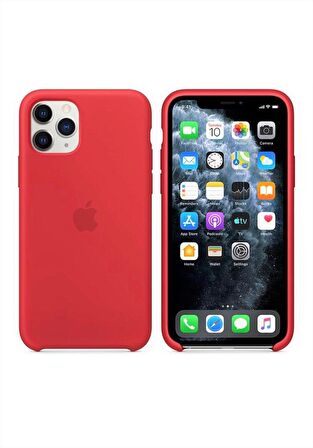 Iphone 11 Pro Apple Logolu Lansman Silikon Kılıf