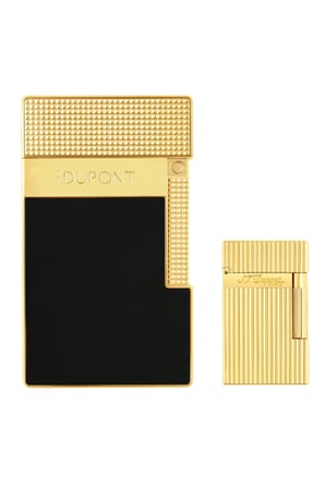 S.T. Dupont Siyah Gold Tek Torch & Soft Flame Masa Tipi Puro Çakmağı T20100