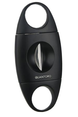 Quantoro Siyah Metal V-Cut Puro Makası Kesici - TRZ2002