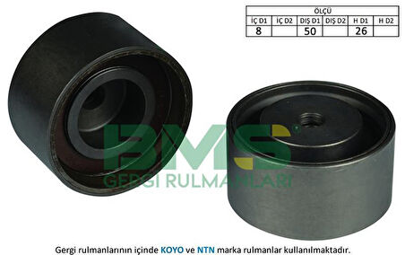 Renault Alternator Gergi Rulmanı (8x50x26) Megane Laguna Clio Scenic Symbol S40 V40 Carısma - Bms 219