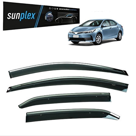 Sunplex Kromlu Cam Rüzgarlığı Toyota Corolla 2013-2018 ile uyumlu