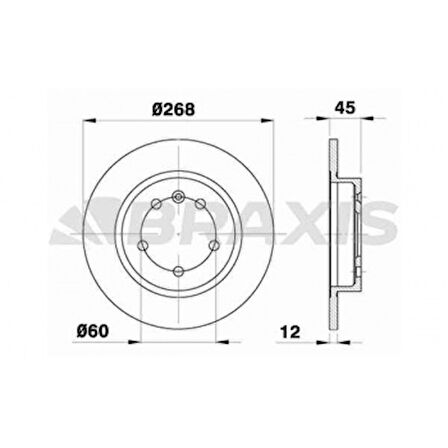 Opel Arka Fren Disk Aynası Astra Cruze J 1.3 Cdti / 1.4 / 1.4 Turbo / 1.6 / 1.6 Sidi / 1.7 Cdti / 2.0 Cdt - Braxıs Ae0292