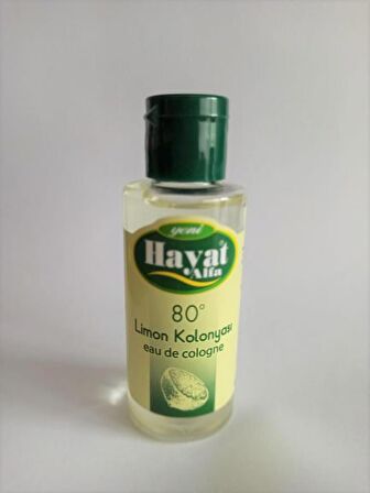 HAYAT LİMON KOLONYASI 50 CC 80 DERECE