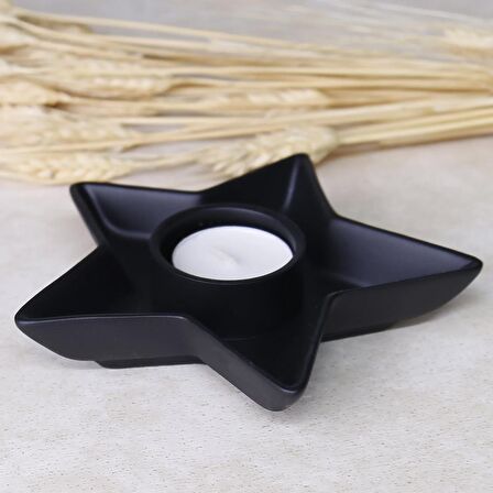 Evora Tealight Mumluk Siyah