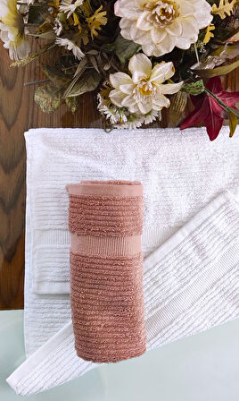 (2.li Set) Çeyizlik Premium Süper Soft Lüx Cotton 45x70cm. El ve Yüz Havlusu (%100 pamuk)