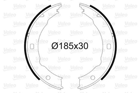 Psa El Fren Balatası Peugeot P406 [d8 / D9], P607 Olcu: (185×30mm) - Valeo 564018