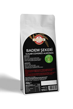 GÜRBÜZLER KURUYEMİŞ Glutensiz Badem Şekeri 250 gram