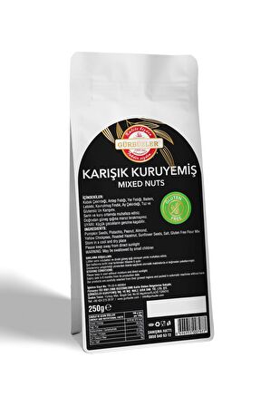 Gürbüzler Glutensiz Karışık Kuruyemiş 250 Gram