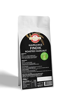 Gürbüzler Glutensiz Fındık Kavrulmuş 250 Gram