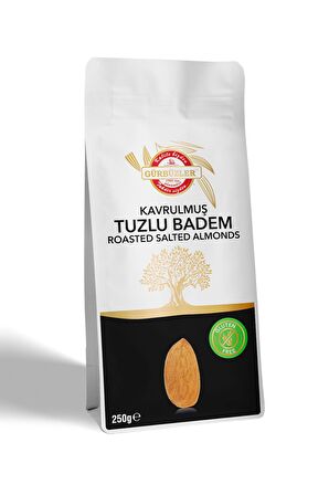 GÜRBÜZLER Glutensiz Badem Kavrulmuş Tuzlu 250 gram