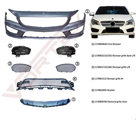 Mercedes On Tampon Set Amg Cla W117 13> - Vortex V2205634
