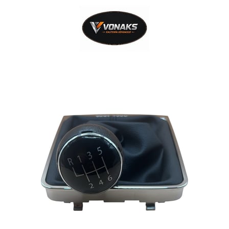 VW Passat B6 B7 CC 05-13 6 İleri Krom Siyah Vites Topuzu