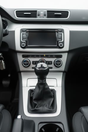 VW Passat B6 B7 CC 05-13 6 İleri Krom Siyah Vites Topuzu